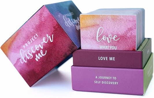 A Self-Love Game for Teenage Girls | Empowerment Tool to Inspire Self-Worth w/Questions & Conversations Based on These Core Values: Love Me | Trust Me | Be Me | Celebrate Me | PROJECT DISCOVER ME