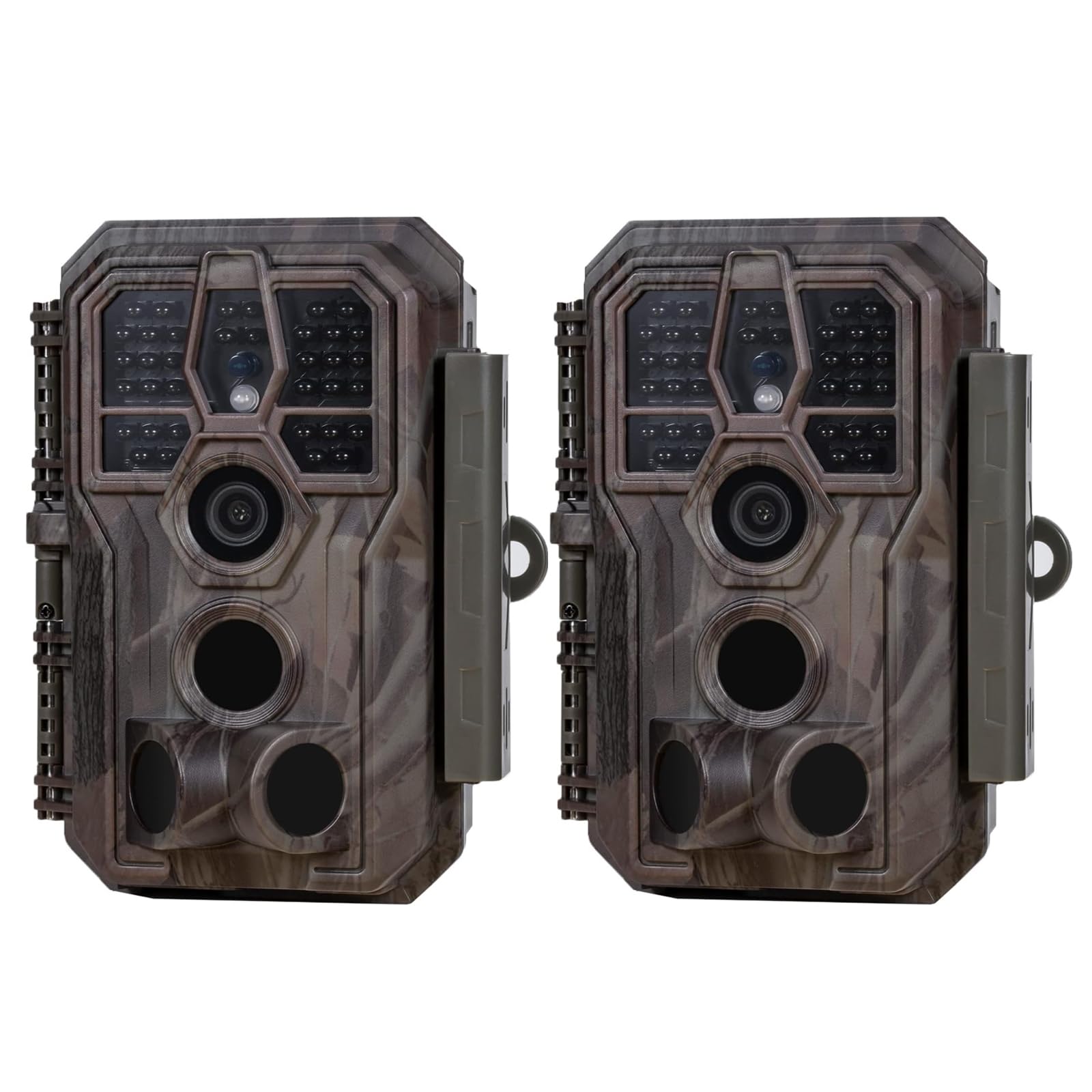 GardePro E5S 2-Pack Trail Camera (Non-Cellular, Non-WiFi), 64MP Photo & 1296P HD Video, 0.1s
