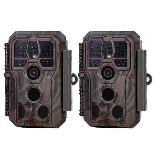 GardePro E5S 2-Pack Trail Camera (Non-Cellular, Non-WiFi), 64MP Photo & 1296P HD Video, 0.1s