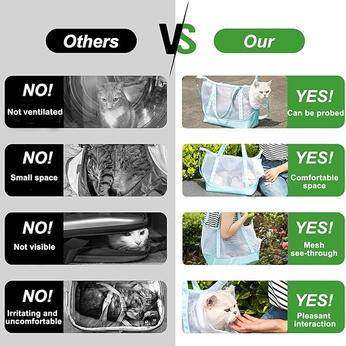 Pet Sling Carrier,Puppy Slings,Outdoor Kitten Bag with Adjustable Straps,Suitable for Small Cats/Dogs (3-8lbs),Light Cat Pouch for Travel & Walking (Light Gray)