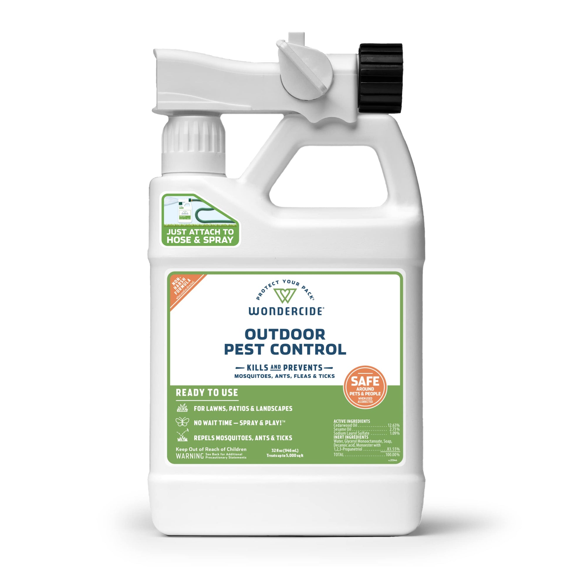Wondercide - Outdoor Pest Control Spray with Natural Essential Oils - 32 oz