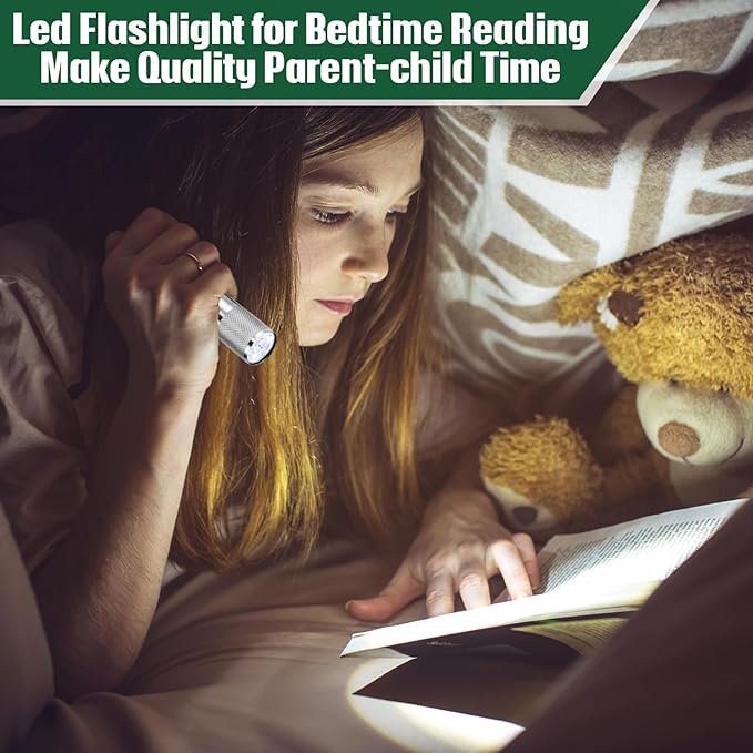 VIHOSE 20 Pcs Mini Flashlights Bulk, Bright Aluminum Handheld Flash Light with Lanyard Small LED Flashlights for Night Reading Emergency Hurricane Camping Hiking, Batteries Not Included(Gray)