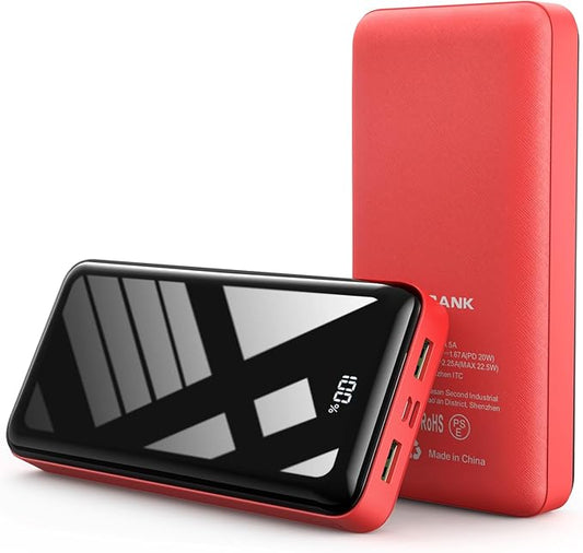 Portable Charger Power Bank 50000mAh, 22.5W Fast Charging Battery Pack, USB C Quick Charge 3 Outputs & 2 Inputs, LED Display, External Cell Phone Battery Bank for iPhone 17/16/15/14, Samsung, Android