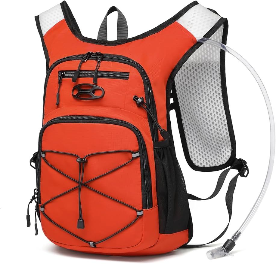 Wotony Lightweight Hydration Backpack with 2LOR 3LWater Bladder for Cycling Hiking Rave - Water Daypack for Men Women