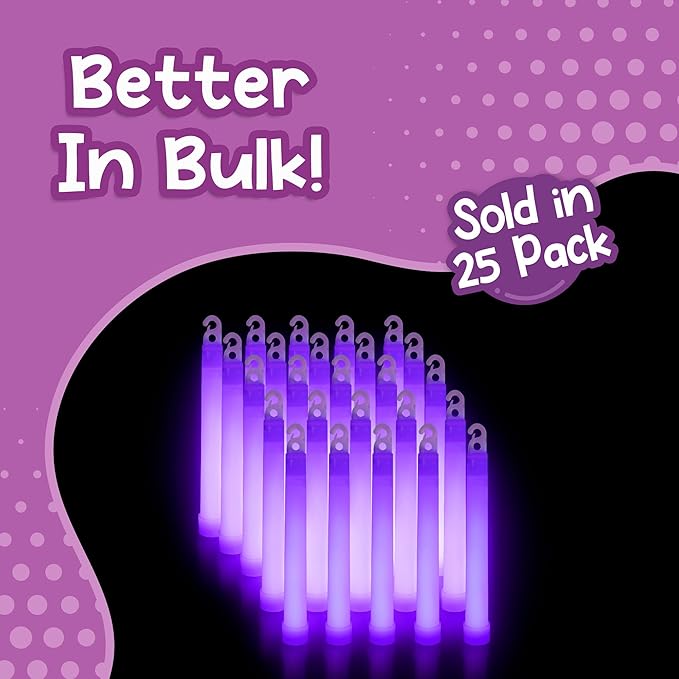 Windy City Novelties - 25 Pack - 6??Premium Glow Sticks