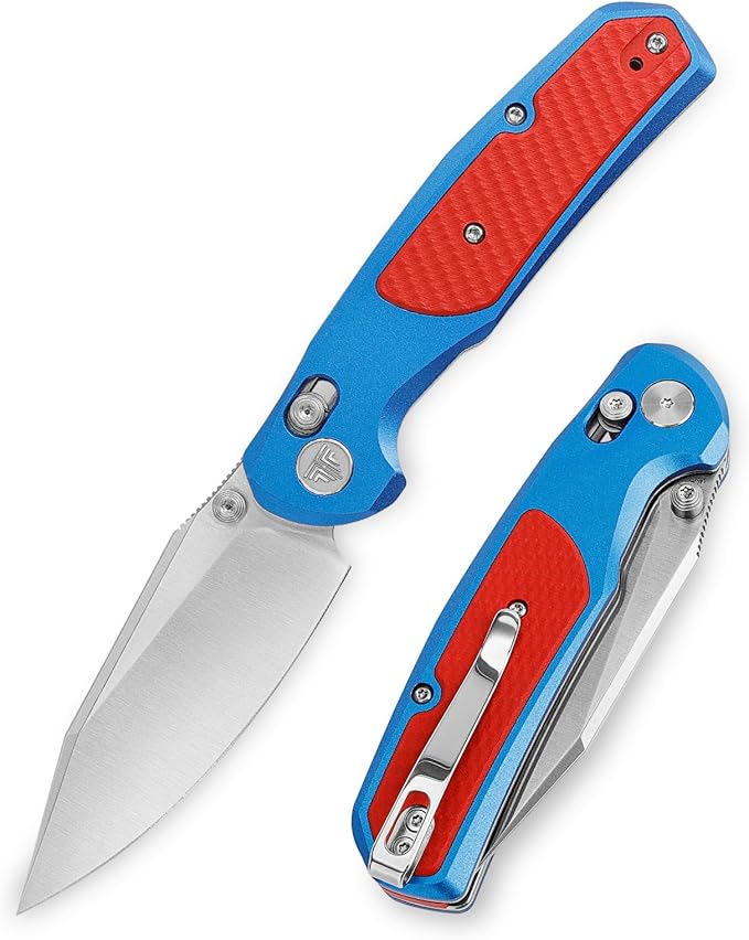 Axis Knivesï¼?.34??Folding Knife for Men, EDC Pocket Knife with Clipï¼?4C28N Steel Blade, Thumb Stud ，Aluminium & G10 Handle. Hiking Camping Tool，Hornet-08L