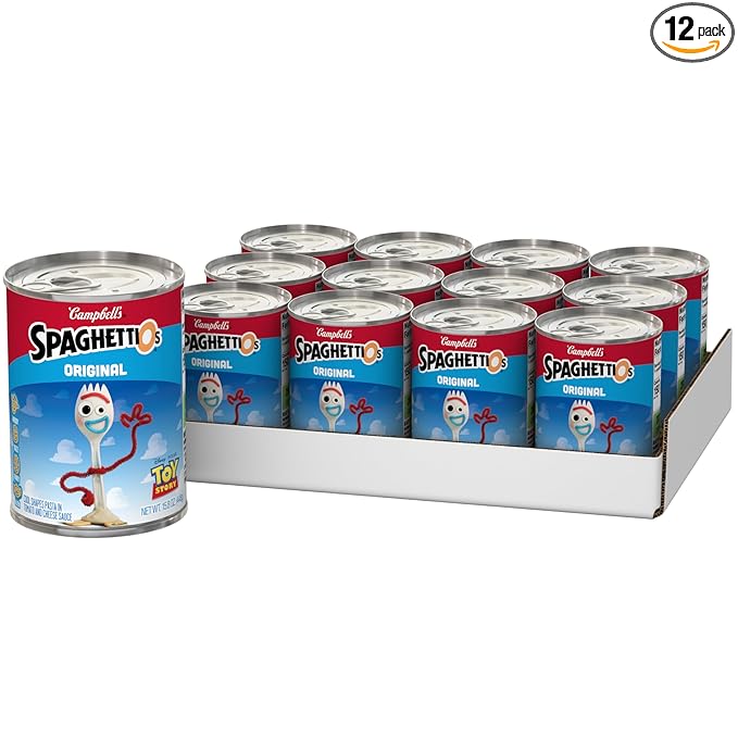 SpaghettiOs Original Toy Story Shapes Canned Pasta, 15.8 oz Can (12 Pack)