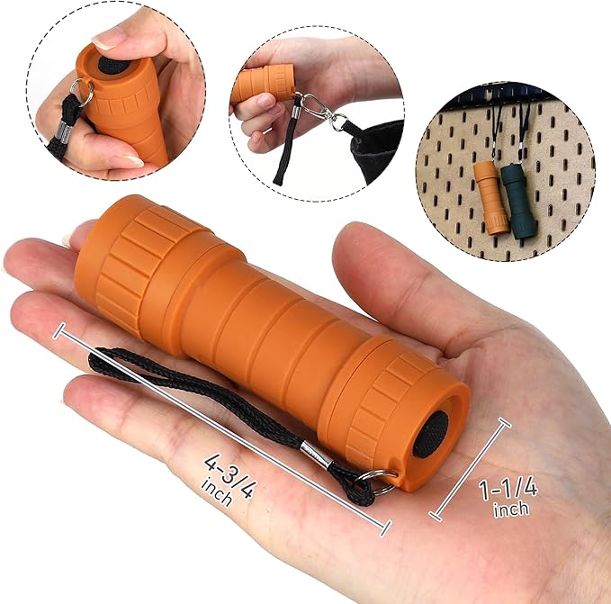 20-Pack Small Flashlights Set, Super Bright 100 Lumen LED Flashlight Pack with 60-Piece AAA Batteries Included, Mini Flashlight, Outdoor Flashlight for Camping, Hiking, Emergency