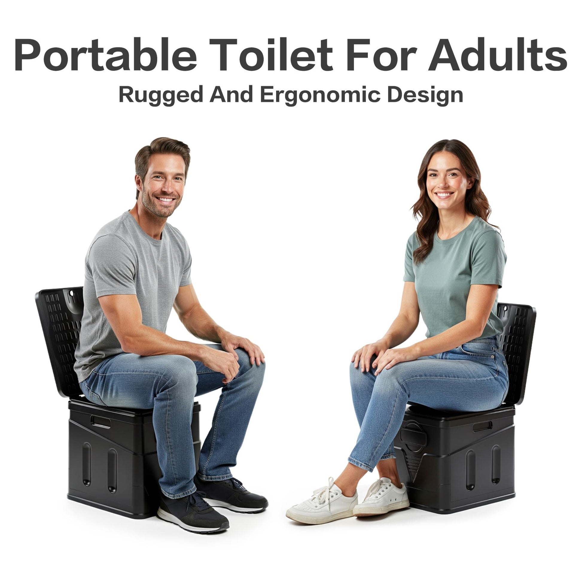 Portable Toilet,Camping Toilet Have Small Foldable Size. It is Compact Portable Toilet for Adults