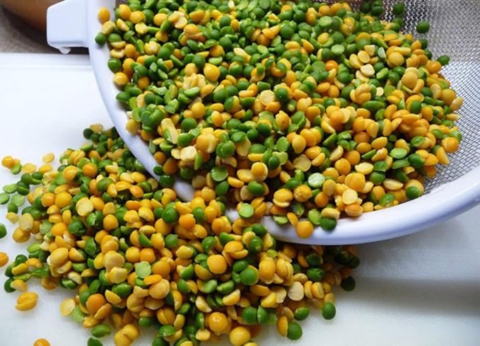 Organic Green Split Peas- Fiber & Protein rich, Raw, Non-GMO, Vegan Bulk-25LB