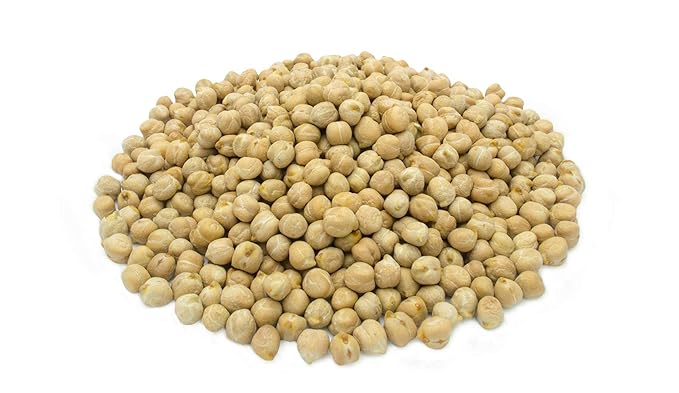 Organic Garbanzo Beans (ChickPeas)-Raw/Non-GMO/Kosher Sproutable Low Sodium Bulk Vegan Dietary Fiber (5 LB)