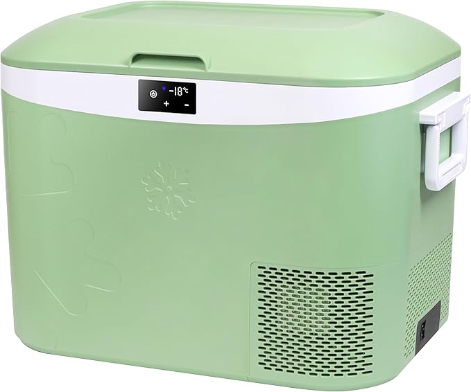Car Refrigerator Portable 12V Fridge 19 Quart (18 Liter) 12 Volt Freezer Compressor Cooler 12V/24V DC 110～240 V AC for Truck Van RV Camper SUV and Home Use -18℃~+15℃