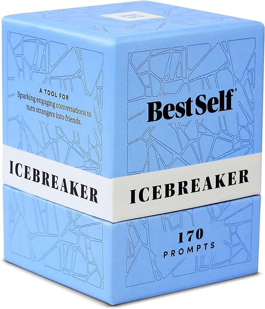 BestSelf Icebreaker Card Deck ??170 Conversation Starters to Spark Meaningful Connections | Ice Breaker Game for Adults, Friends & Couples | Date Night, Team Building & Family Card Game