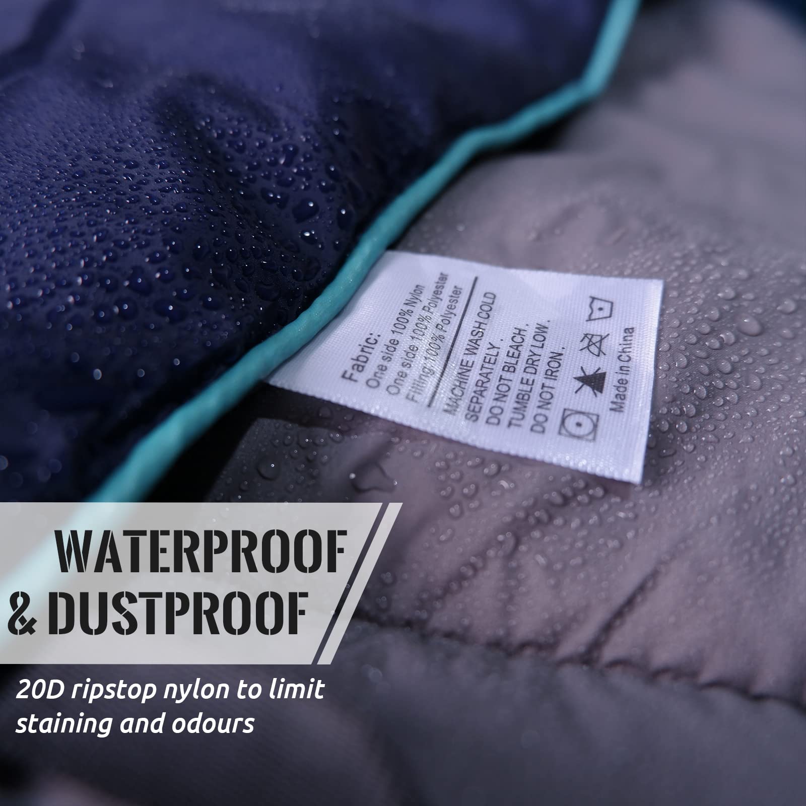 Outdoor Puffy Camping Blanket, Large Outdoor Blanket Waterproof, 55*79''