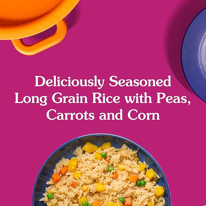 BEN'S ORIGINAL Ready Rice Garden Vegetable Flavored Rice, Easy Dinner Side, 8.8 oz Pouch (Pack of 12)