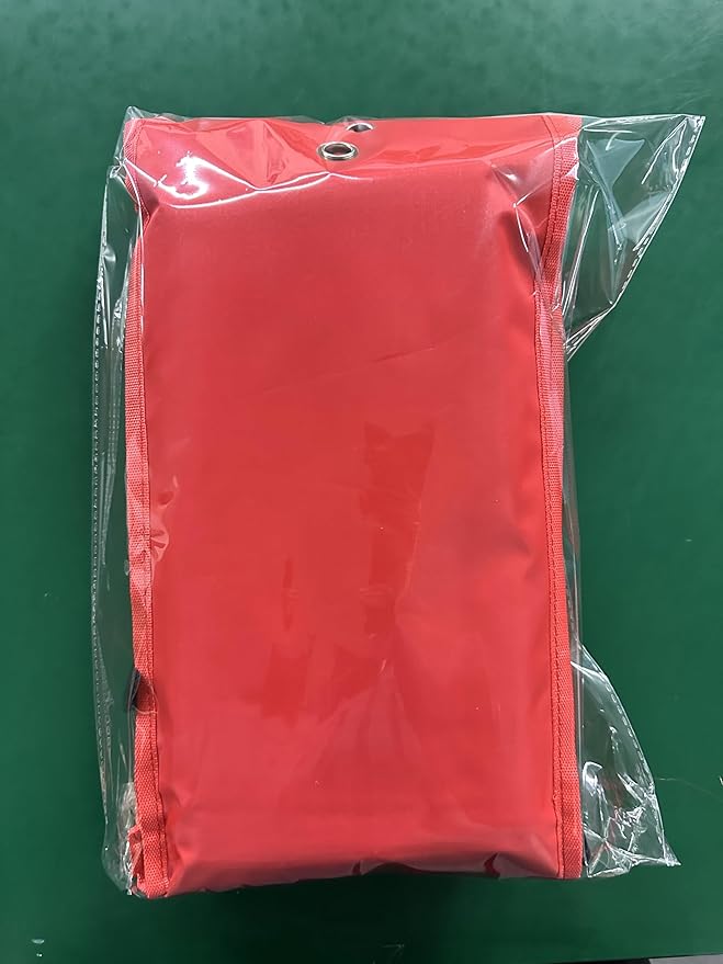 FLASLD 4 Pack Fire Blanket for Home and Kitchen, 40x40 Inch Fiberglass Fire Blankets Emergency for People, Fire Suppression Blankets for School Fireplace Grill Car Office Garage Welding Warehouse
