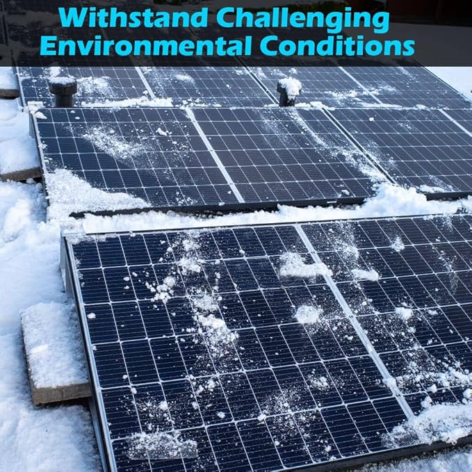 SUNGOLDPOWER 550W Solar Panel 8PCS,Monocrystalline,High Efficiency,IP68 Waterproof for Charging 12V/24V/36V/48V Battery on Roof,Yard,Farm,Marine,on/Off Grid System UL61730(Total 4400W)