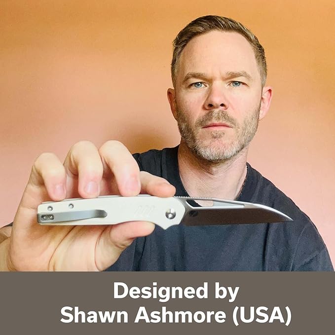 CIVIVI Guile Pocket Knife, Folding Knife for EDC, 3.25" Swedish 14C28N Blade G10 Handle with Reversible Deep-Carry Clip C24062B-3 (Ivory)