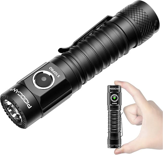 S10Pro Pocket LED Rechargeable Flashlights, Bright Flashlight 2500 High Lumen, Small Tactical Flashlight,MIni Magnetic Flash Lights for Home, Outdoor,Gift,Tools