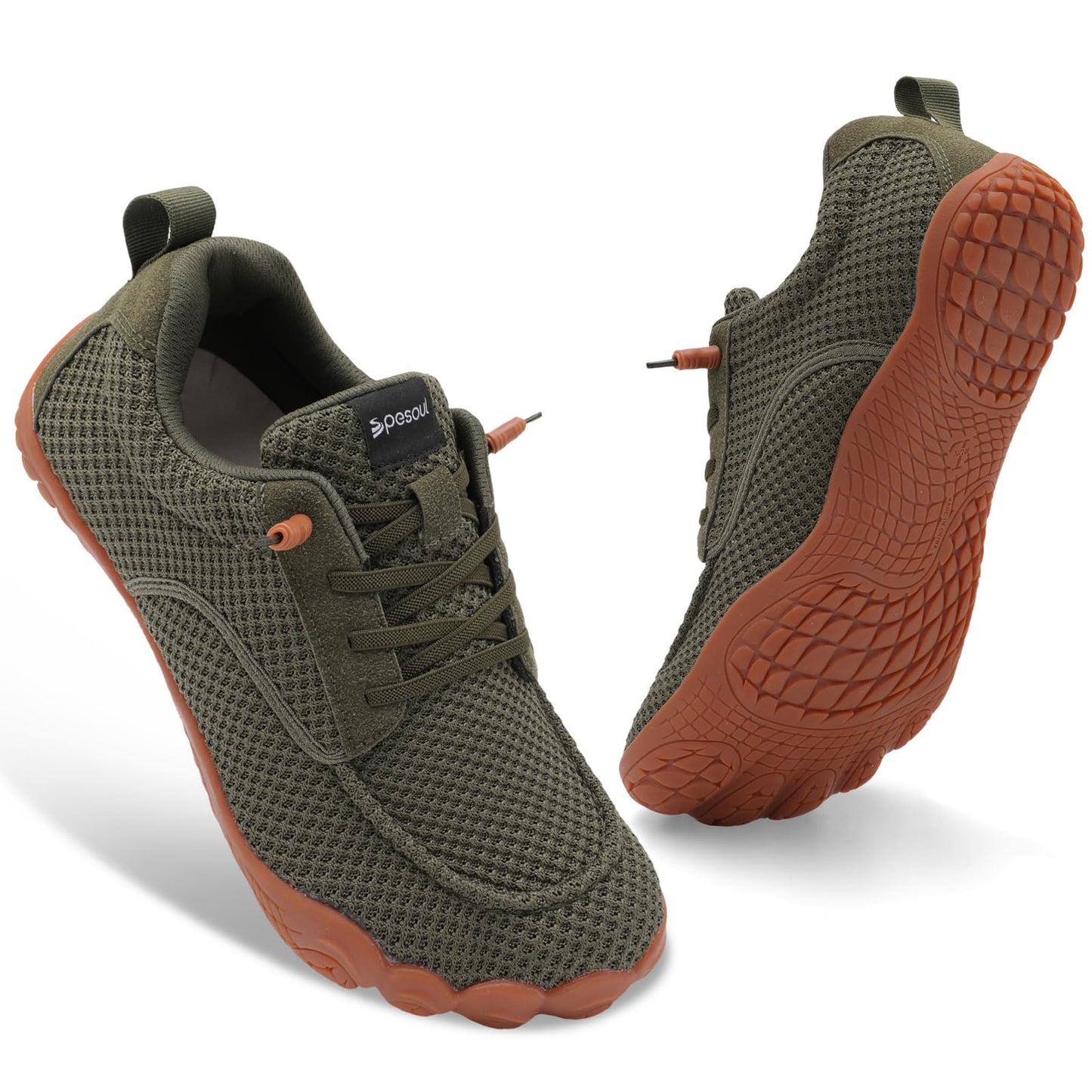 Spesoul Mens Barefoot Shoes Wide Hiking Shoes Zero Drop Minimalist Sneakers Lightweight Breathable