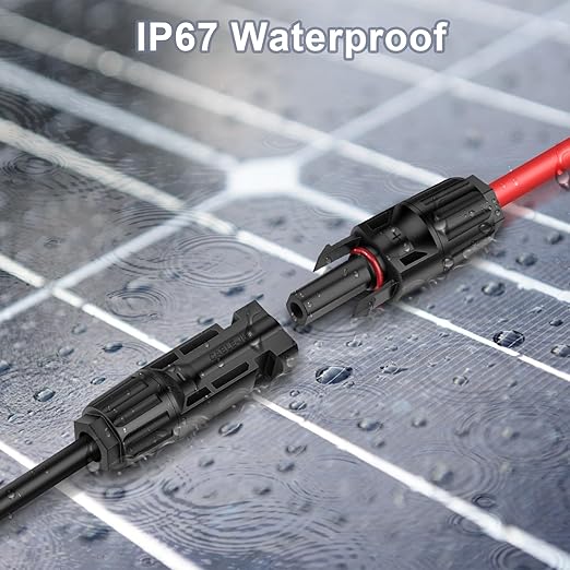 40FT 12AWG Solar Panel Extension Cable with Female and Male Connectors, Solar Cable for Solar Panels, Charge Controllers and Solar Generator (12AWG, 40FT)