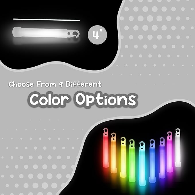 Windy City Novelties - 50 Pack - 4" Premium Glow Sticks