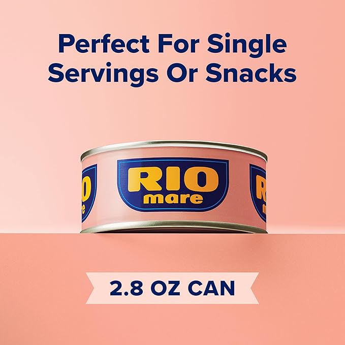 Rio Mare Premium Yellowfin Tuna in Olive Oil, 3 x 2.8 Ounce Can (Pack of 8, Total 67.2 Ounce), Italy's No.1 Tuna Brand, Wild Caught, High Protein Canned Tuna