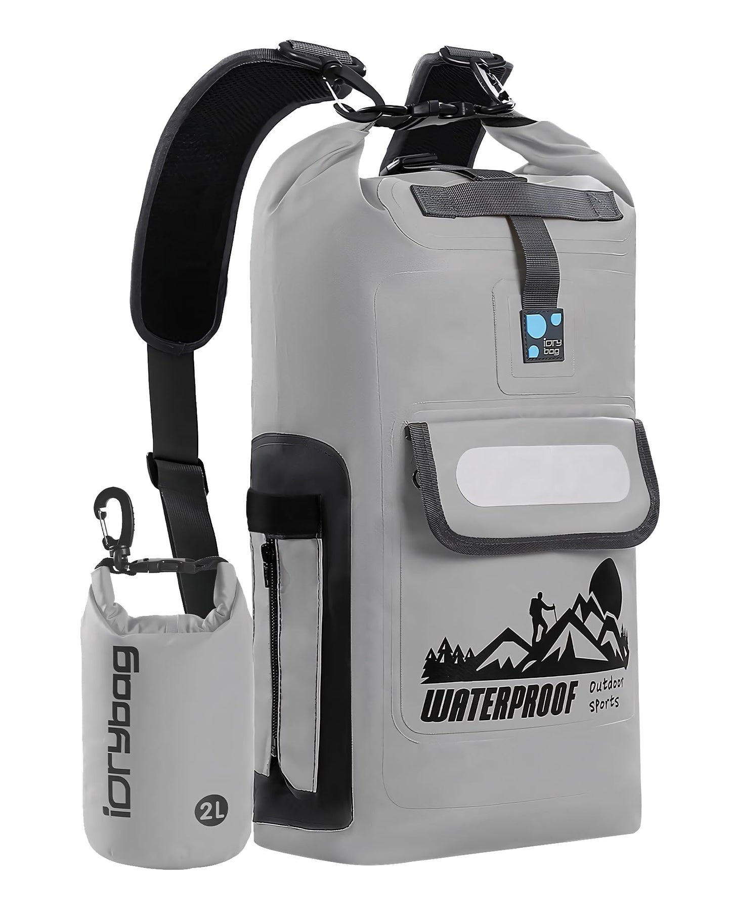IDRYBAG Dry Bag Backpack 20L/30L/40L, Floating Waterproof Backpack for Men, Kayak Dry Sack