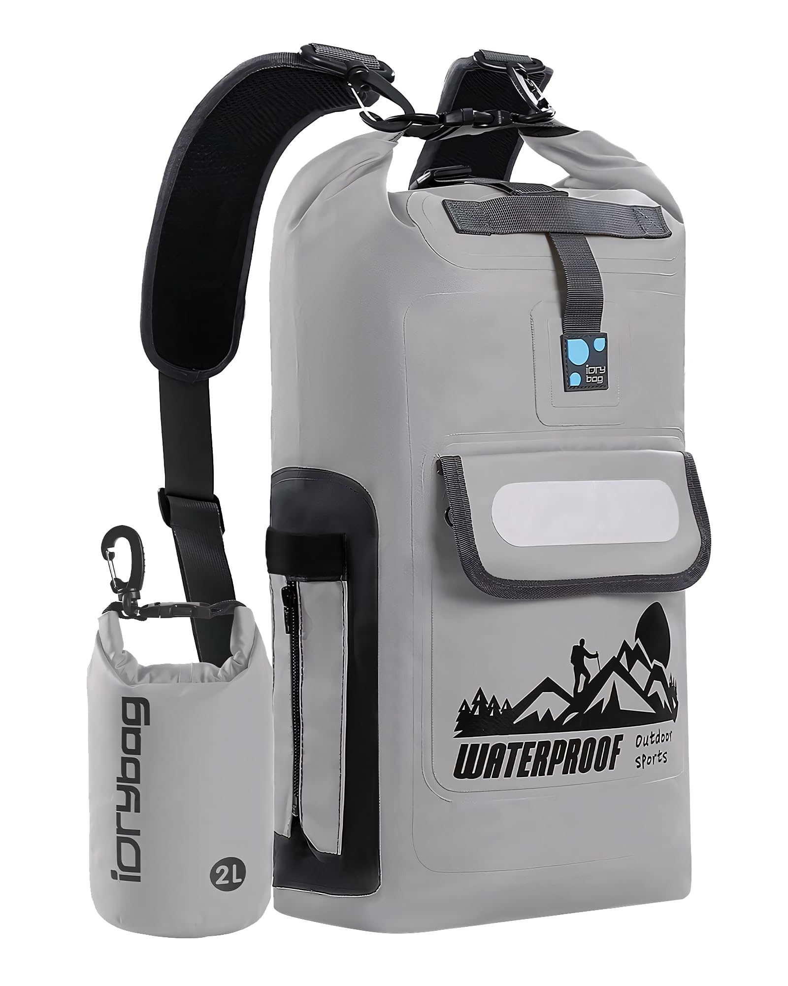 IDRYBAG Dry Bag Backpack 20L/30L/40L, Floating Waterproof Backpack for Men, Kayak Dry Sack