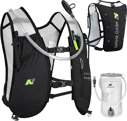 Waterproof Running Vest, 5.5L Breathable Running Hydration Vest with 1.5L Water Bladder, Water Vest for Hiking, Trail Marathon Race, Ideal for Women and Men
