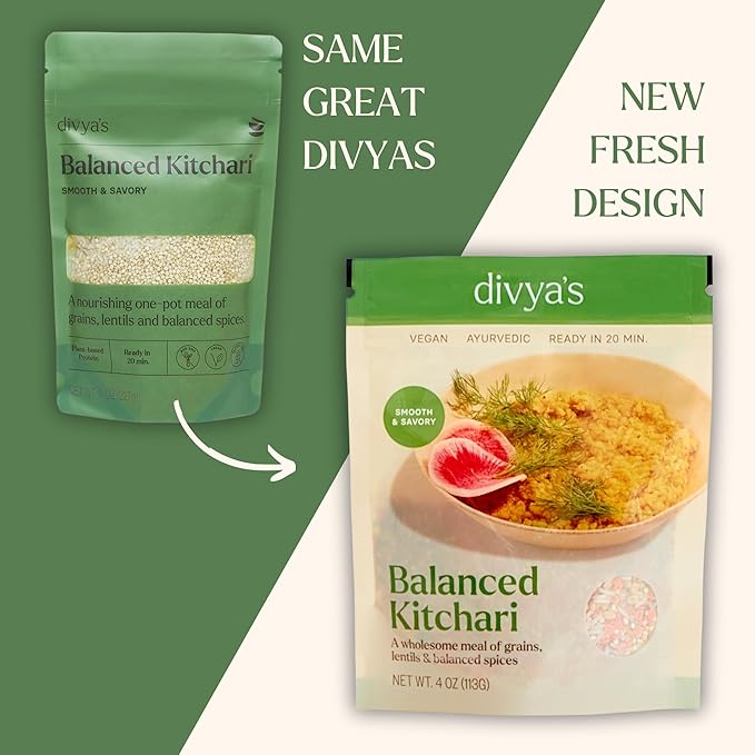 Divya's One-Pot Meal Variety Pack Bundle, Ayurvedic Meals with Grains, Lentils, & Spices, Healthy & Nourishing Plant-Based Meal, Vegan, Non-GMO, Gluten Free, Organic, Single Serve 6 Pack