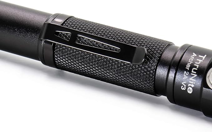 ThruNite LED Flashlight Neutral White, Archer 2A V3 450 Lumens Portable EDC AA Flashlight with Lanyard, IPX8 Water-Resistant Dual Switch Outdoor Light for Hiking, Camping, Everyday Use - Black NW