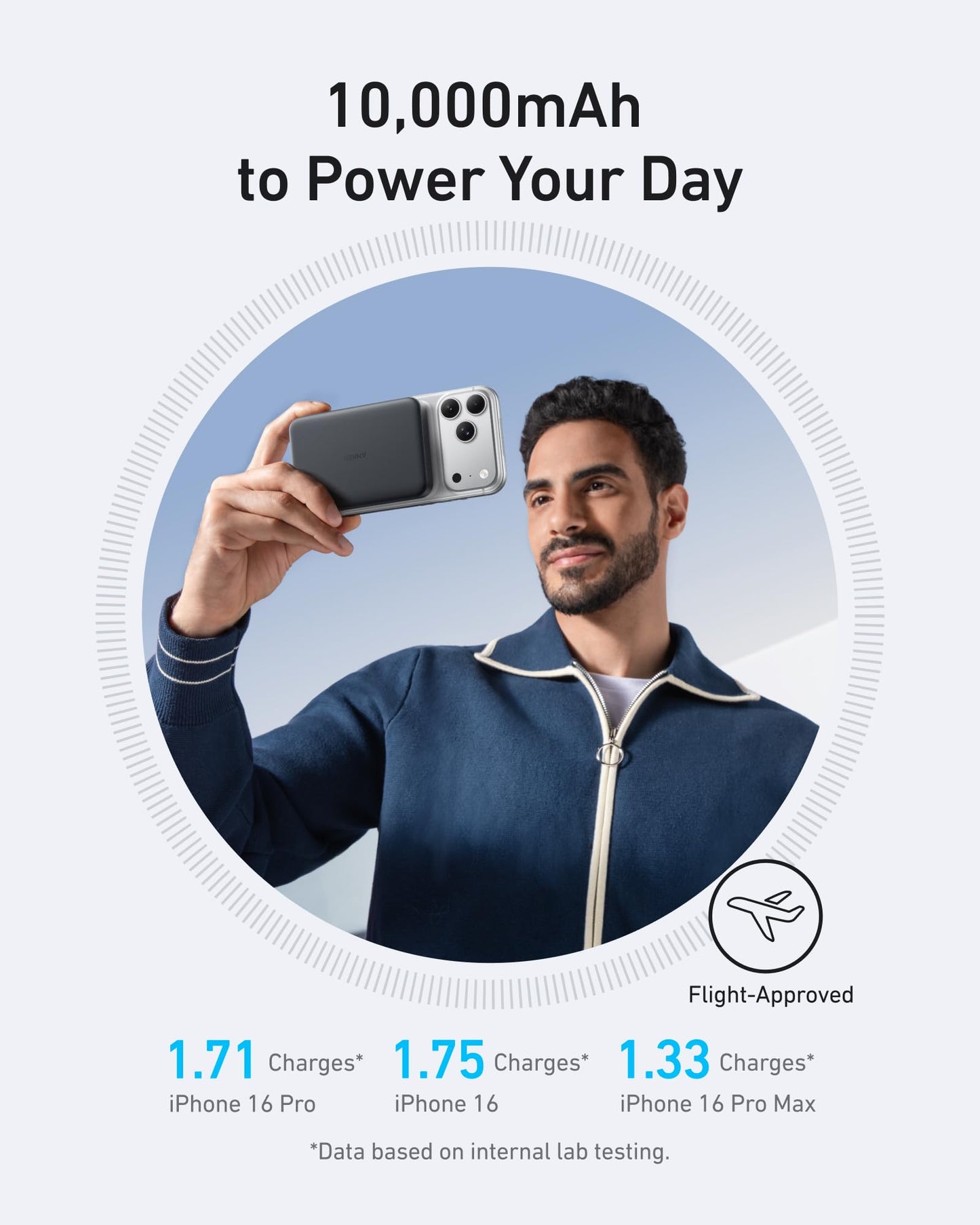 Anker MagGo Power Bank, 10,000mAh Qi2-Certified 15W Portable Charger