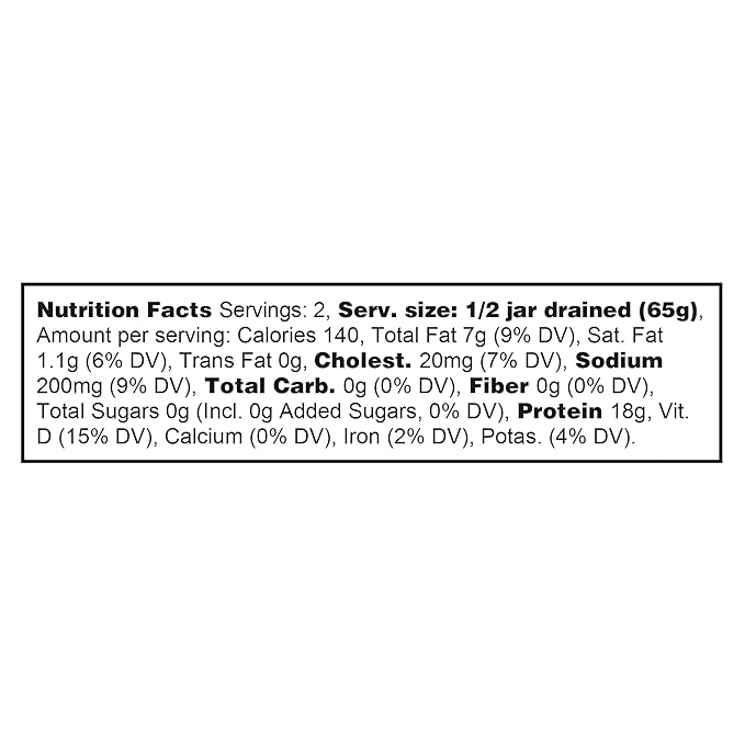 Sea Tales Albacore Fillets in Extra Virgin Olive Oil with Lemon in Jar - 100% Pole & Line Wild Sustainably Caught - High Protein Food - Keto Friendly - 7 oz. Jars (Pack of 6)