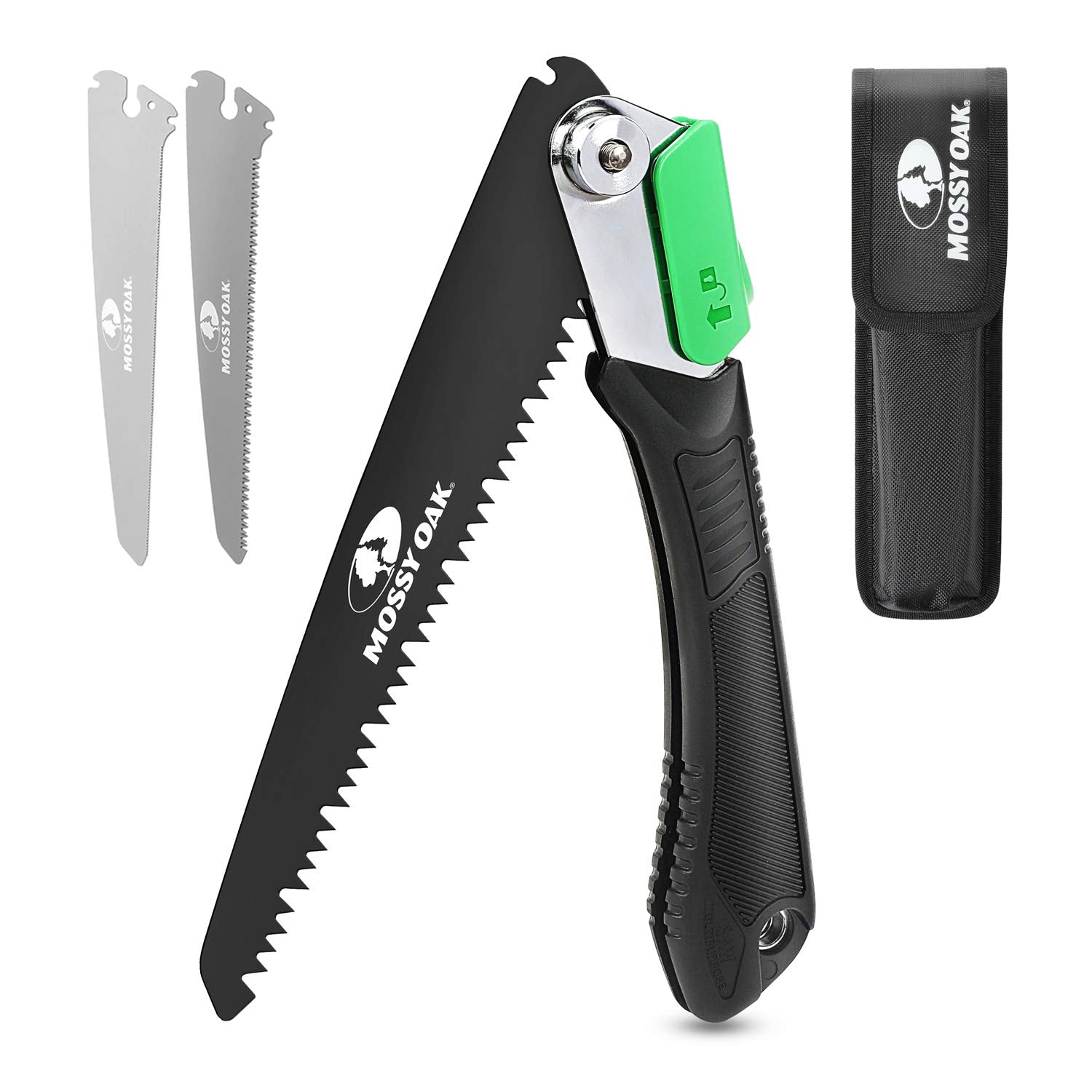 MOSSY OAK 3 in 1 Folding Saw, Pruning Hand Saw with Wood