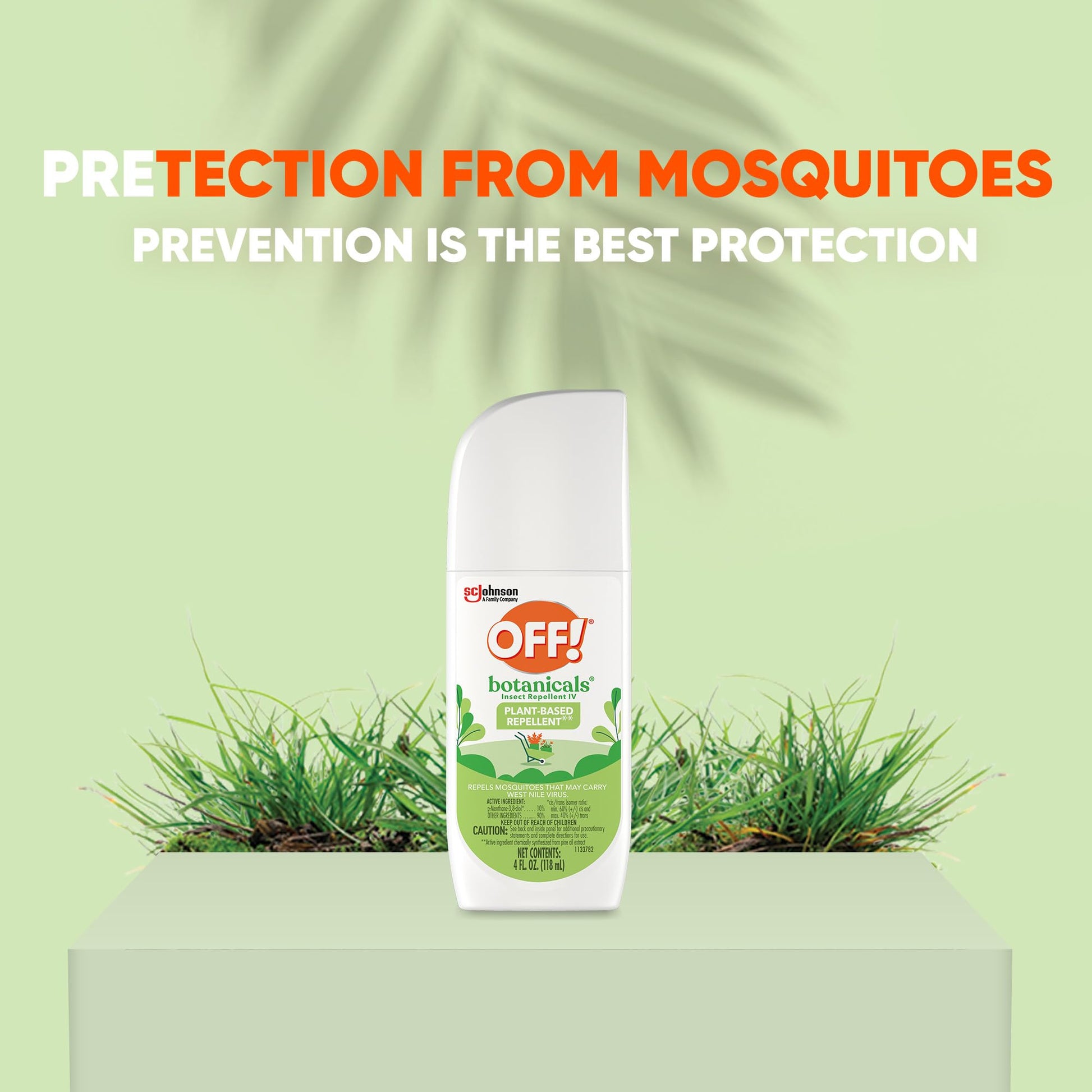 OFF! Botanicals Insect Repellent, Bug Spray & Mosquito Repellent, 4 Oz