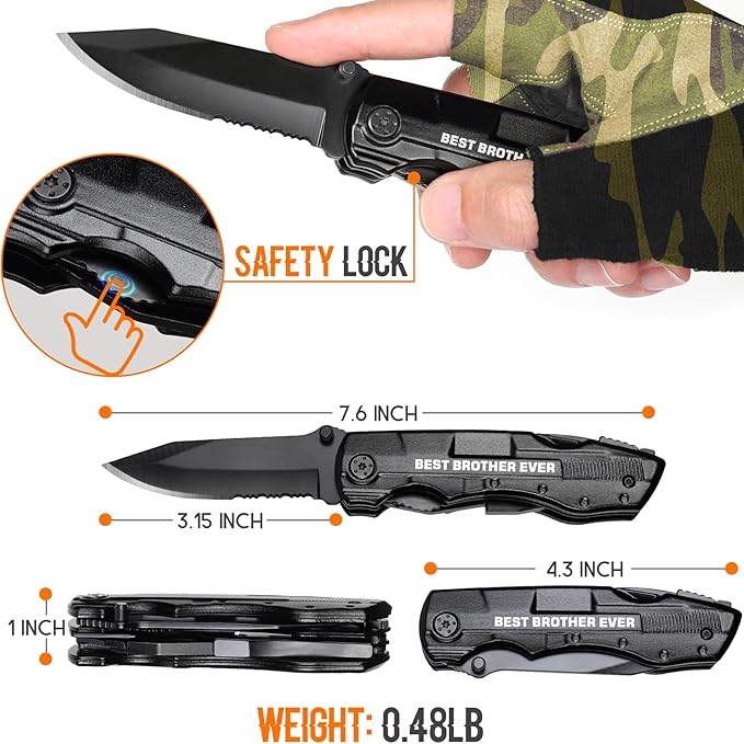 Gifts for Brother,?�BEST BROTHER EVER?�Multitool Knife,Brother Christmas Gifts,Birthday Gifts Ideas for Brother,Brother Gifts from Sister,Gifts for Brother Gadget,Best Brother Gifts