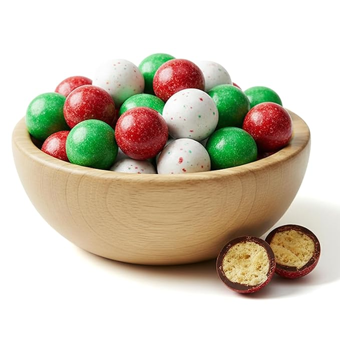 NY Spice Shop Multicolor Chocolate Malt Balls Party Decorations - 8 Ounce Malted Milk Ball Candy Birthday Gifts - Chocolate Malted Milk Balls - Dark Chocolate Malt Ball Holiday Snacks