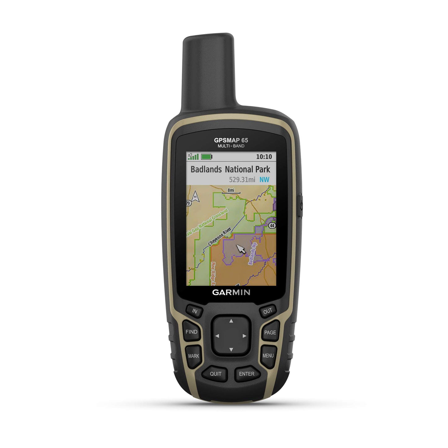 Garmin GPSMAP 65, Button-Operated Handheld with Expanded Satellite Support and Multi-Band