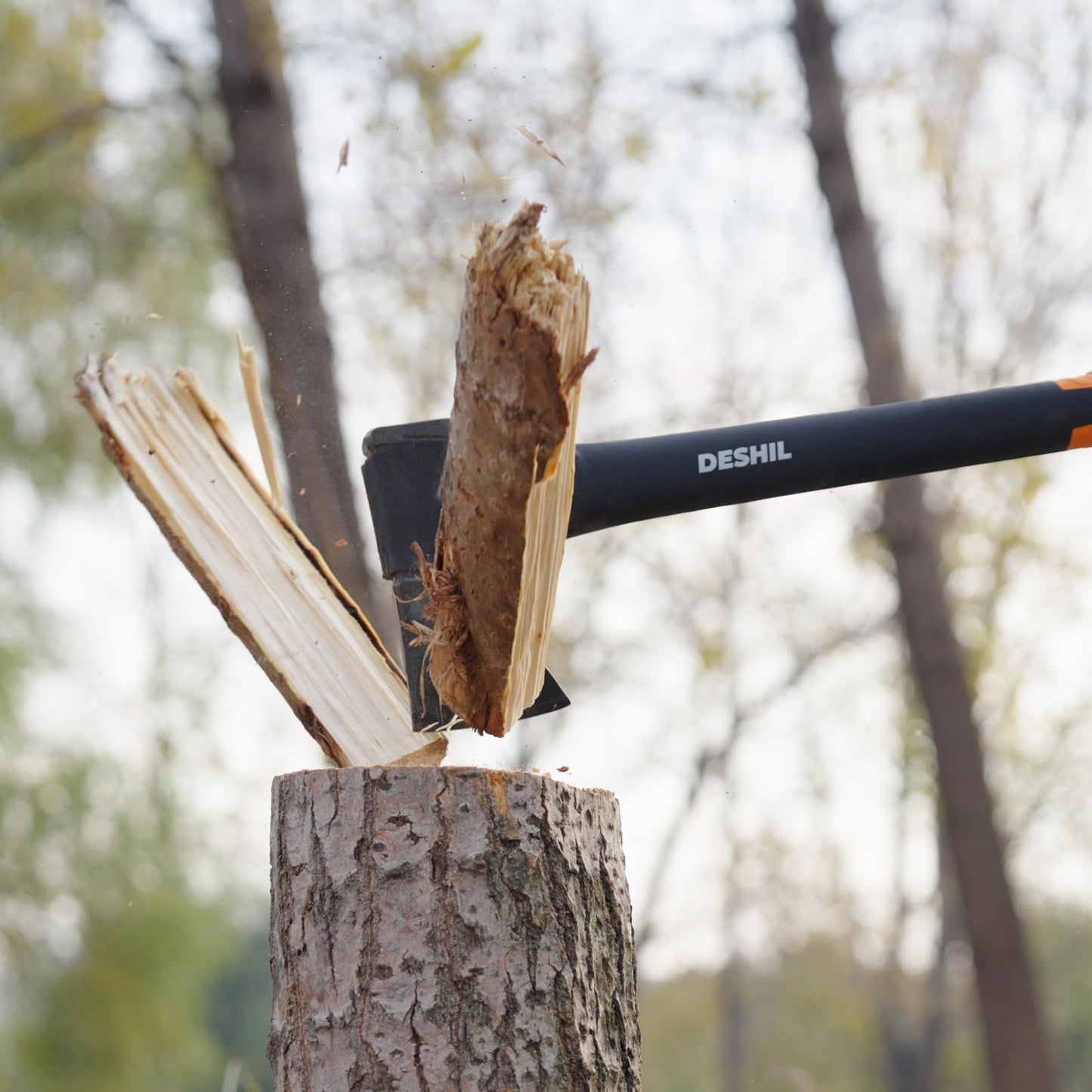 DESHIL 14-Inch Chopping Hatchet Axe for Outdoor Camping & Kindling