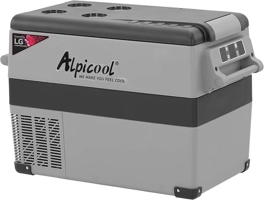 Alpicool LGCF45 Portable Refrigerator 12 Volt Car Freezer 42 Quart Mini Fridge Freezer (-4℉~68℉) for Truck, RV, Vehicle, Travel, Outdoor -12/24V DC