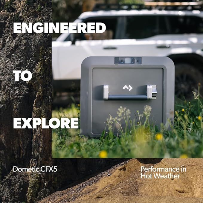 Dometic CFX Portable Electric Cooler and Freezer, Powered by AC/DC or Solar