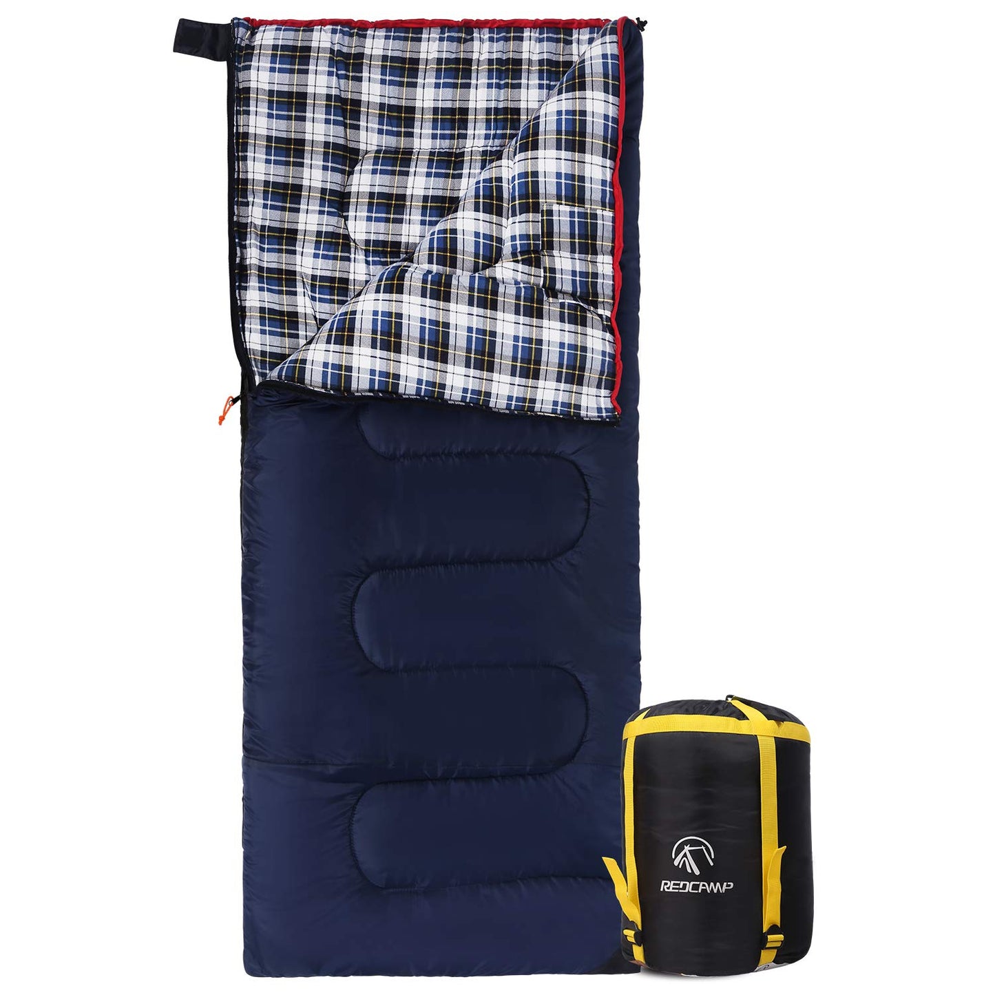 REDCAMP Outdoors Cotton Flannel Sleeping bag for Camping Hiking Climbing Backpacking, 3-season Trip