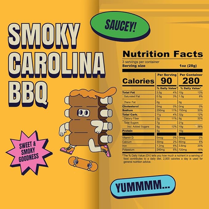 Louisville Vegan Jerky Co. Traditional Variety Bundle Vegan Jerky 3 oz. 5 pack (Smoky Carolina BBQ, Buffalo Hot Wing, Maple Bacon, Pepperoni Pizza, Smoked Black Pepper)