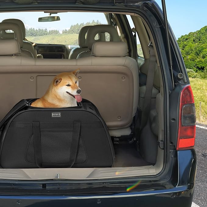 PETSFIT Extra Large Pet Carrier with Wheels- Rolling Dog Carrier for 2 Small Dogs, Large Cat Carrier on Wheels with Adjustable Safety Rope & Waterproof Bottom (?‘µ?’�?’• ?‘¨?’Š?’“?’�?’Š?’�?’† ?‘¨?’‘?’‘?’“?’�?’—?’†?’…)
