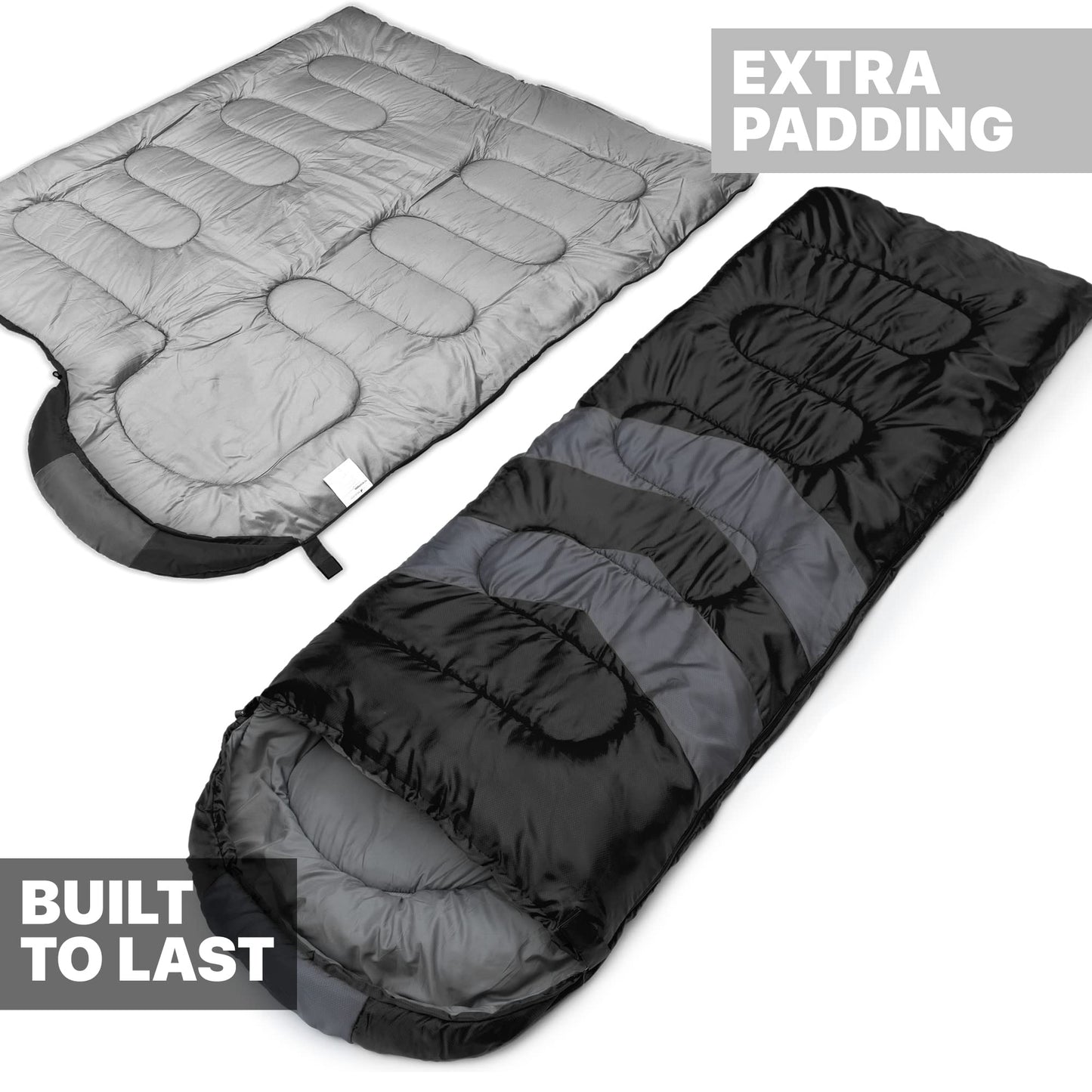 MalloMe Sleeping Bags for Adults Cold Weather & Warm - Backpacking Camping Sleeping Bag for Kids