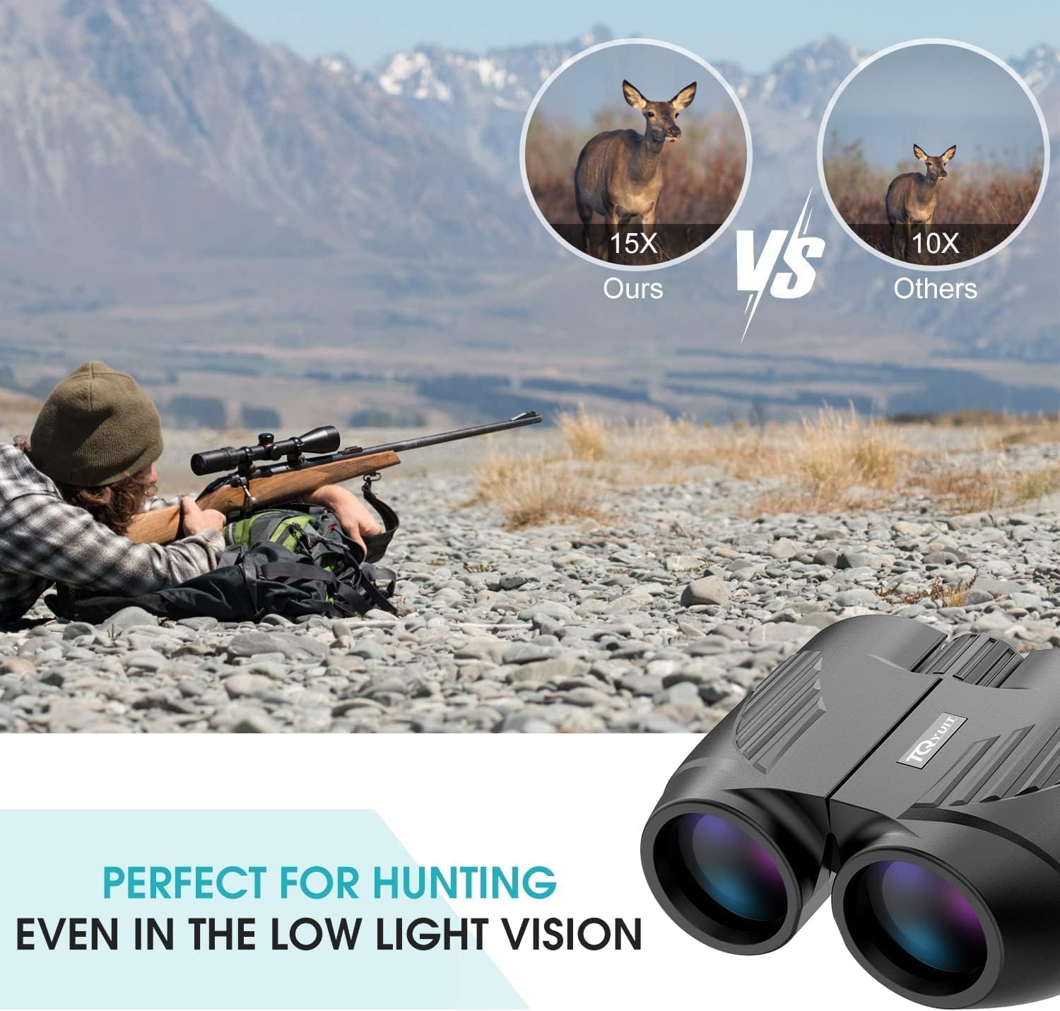 20x25 High Powered Binoculars for Adults,Compact HD Waterproof Durable and Clear BAK4 Prism FMC