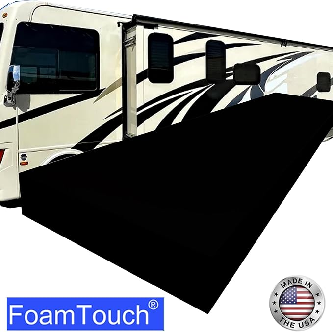 FoamTouch 4" Height x 48" Width x 75" Length Camper/RV bunk Mattress (Foam Only) Charcoal -No Cover