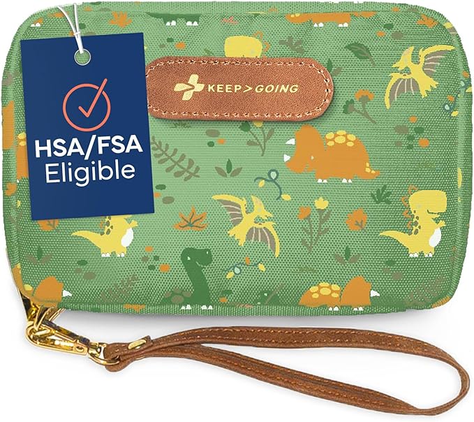 KeepGoing Travel First Aid Kit for Kids ??130 Pc. for Car, Home, Purse, Diaper Bag & Backpack with Latex-Free Bandages - Mini First Aid Kit Travel Size TSA-Approved
