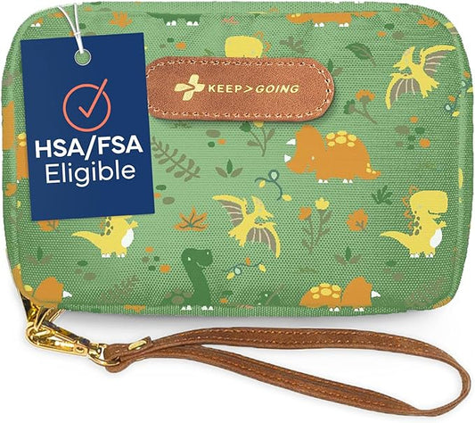 KeepGoing Travel First Aid Kit for Kids ??130 Pc. for Car, Home, Purse, Diaper Bag & Backpack with Latex-Free Bandages - Mini First Aid Kit Travel Size TSA-Approved